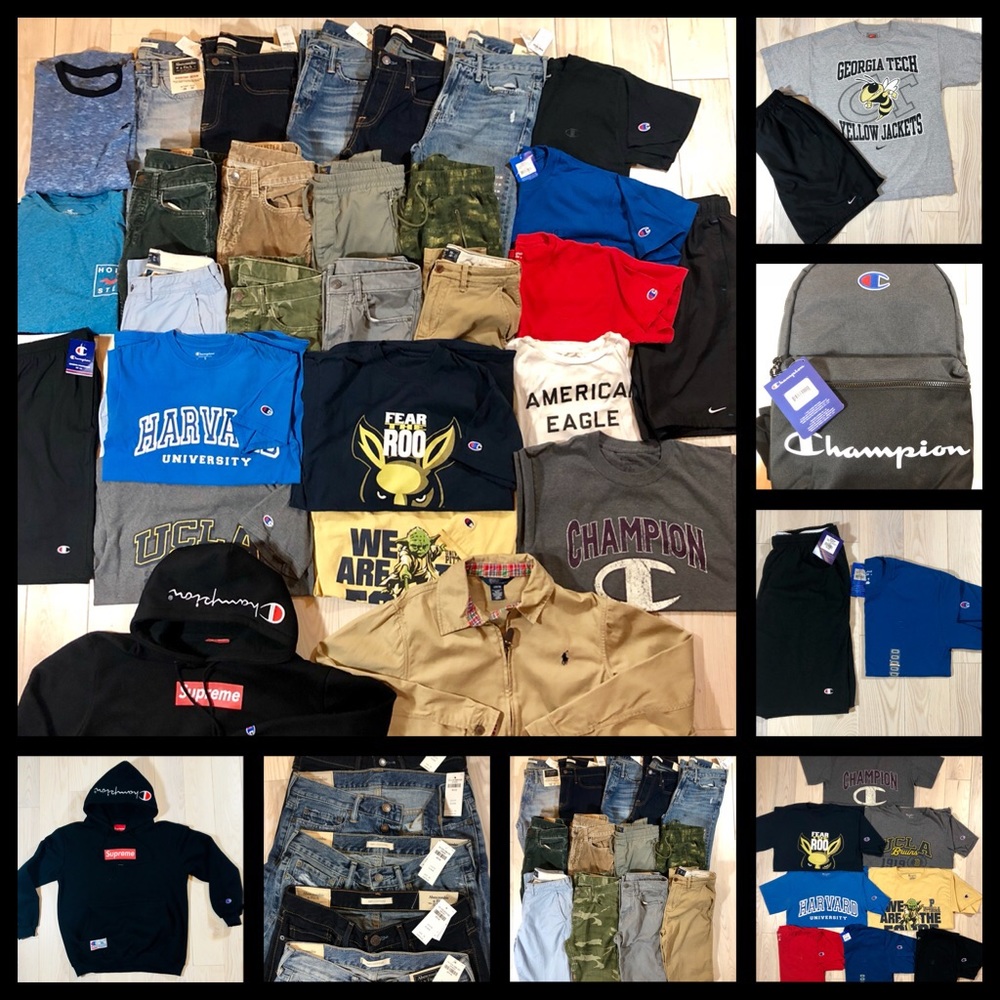 HUGE LOT Teens Men’s Back To School Jeans Wardrobe